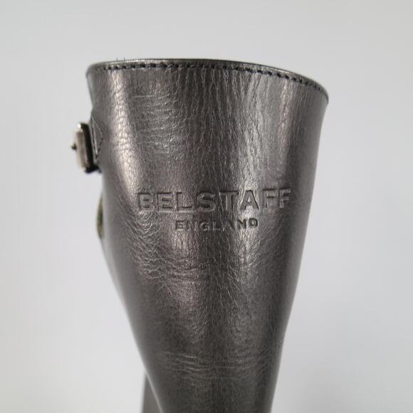 BELSTAFF Size 7 Black Leather FULHAM MOTO Biker Boots main image 4